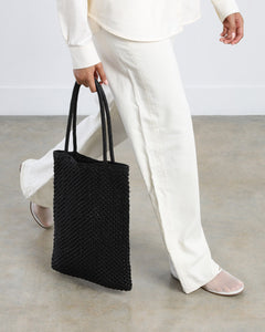 Como Tote Bag, Black Weave Handbags dear-frances 